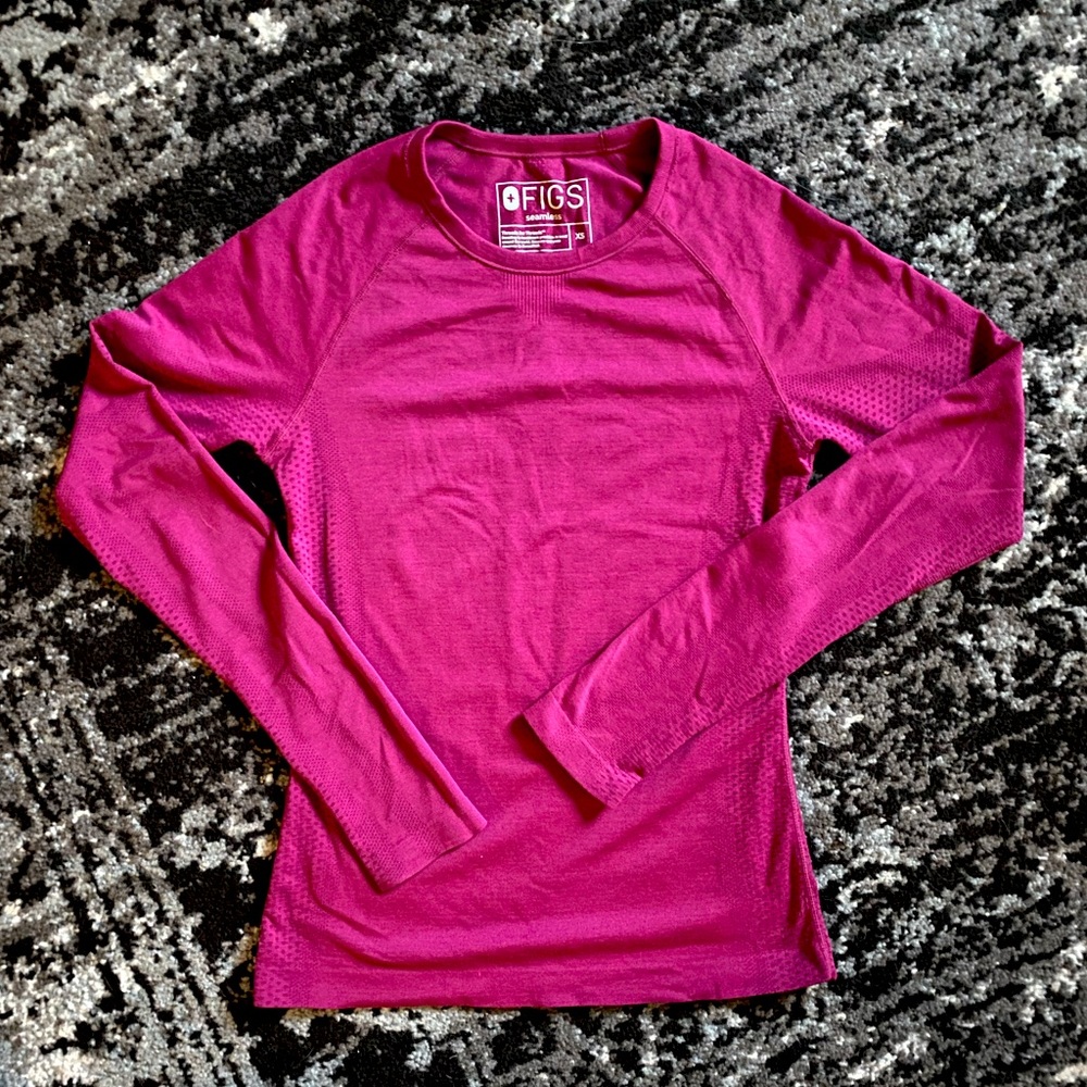 FIGS XS Dark Magenta Salta Performance Underscrub